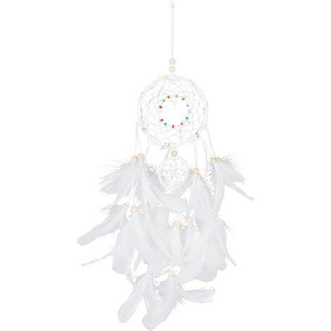 rêves mural fait main ornement en plumes pendentif cadeau (1/5)