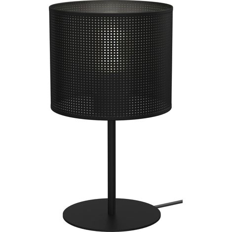 Lámpara de mesa Loft Shade con pantalla negra (1/4)