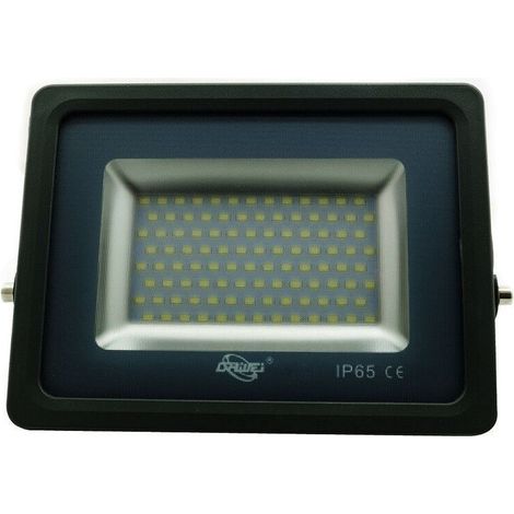 PROJECTEUR LED SMD SLIM POUR EXTÉRIEUR IP65 6000 K BLANC FROID GRIS 100 W