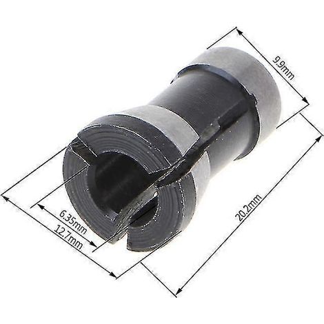 Mandrin à pince de 6,35/8 mm pour machine de gravure et de finition, défonceuse électrique de haute précision (1/4)