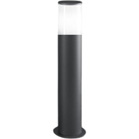 Sigaro paletto in alluminio antracite opaco 1 luce attacco E27 IP54 h.50cm