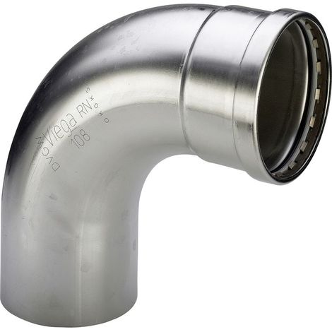 Viega Sanpress Inox XL-Bogen 482633 88,9 mm, 90°, Stahl nichtrostend, SC-Contur (1/2)