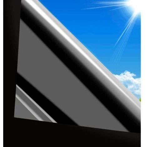 44.5x200cm One-Way Mirror Window Film, Anti-Glare, No Glare, Sun Protection, Anti-UV, Anti-Heat, Black Window Film, Blackout Window Film (1/5)