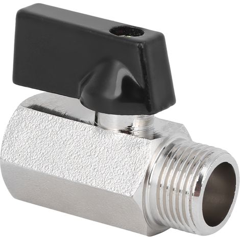 vannes à bille pneumatiques en laiton (G3/8 pouce) pour les procédés de sablage abrasif (type à trou traversant) (1/5)