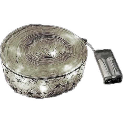 Ruban Lumineux De Noël - 2 M - 20 Led Intégrés - Alimenté Par Piles - Pour Arbre De Noël Jardin Intérieur Extérieur (1/5)