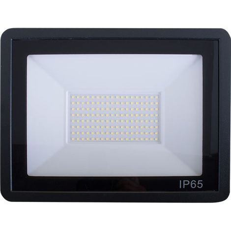 tumut faretto ip65 100w led 6000lm 6400k 120°c.27,1xl.3,5xa.21,0cm nero (1/3)