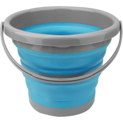 Cubo plegable - Cubo portátil para uso en interiores y exteriores - Almacenamiento retráctil ideal para acampar, pescar, hacer tareas domésticas, lavar ropa y jardinería (1/5)