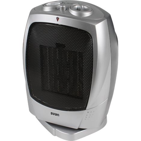 Termoventilador Estufa cerámica 1500W SVAN SVCA502CC Blanco (1/2)