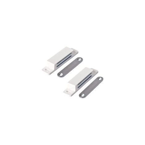 FLITI Extra Strong Furniture Magnet 13kg Pack of 2 White for Doors, Drawers, Plastic, Galvanized Steel (1/5)