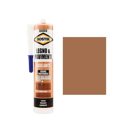 SILICONE ACRILICO LEGNO PAVIMENTI BOSTIK - CILIEGIO ML 300- 3 pezzi
