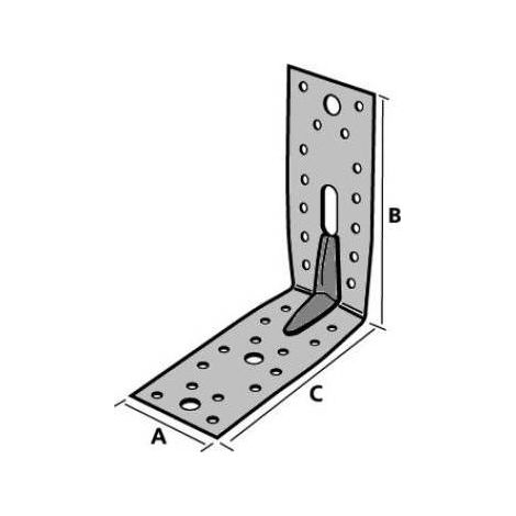 Verstärkter gemischter Winkel SIMPSON - A65xB152,5xC154x2,5mm - E9/2.5