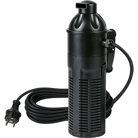 Filtre Intérieur D'aquarium 2000 L/h avec Clarificateur UVC 13W et Pompe 6W, INKL. U-V Clarificateur, Pompe à Débit, Éponge Filtrante et Filet de Protection - Idéal pour 200-350L (CUP-613) (1/5)