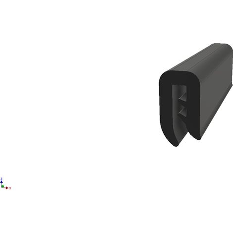 Protection de bordure RS PRO noir, 20m x 18 mm x 9.4mm ( Prix pour Bobine de 20 Mètres )