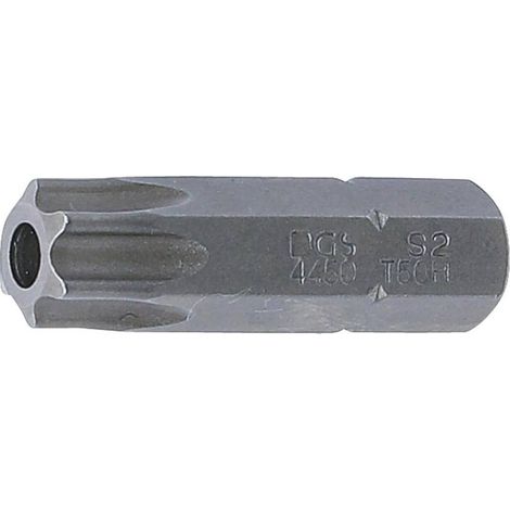 Embout Torx T50 30 mm - Profil T 8 mm (5/16), Perçage - Précision et Durabilité, Acier - D-Work