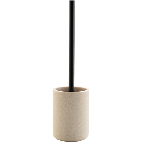 1 - Brosse WC - Polyrésine - Résistante à l&39humidité et aux chocs - Pour salle de bain - Couleur Sable - 10x40cm (1/4)