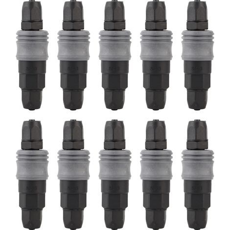 10 Stück Schnellverbinder aus Stahl-Kunststoff Typ C SpPP selbstverriegelndes mechanisches Zubehör für PU-Schlauch 8/10 12mm (8mm (20) ) (1/5)