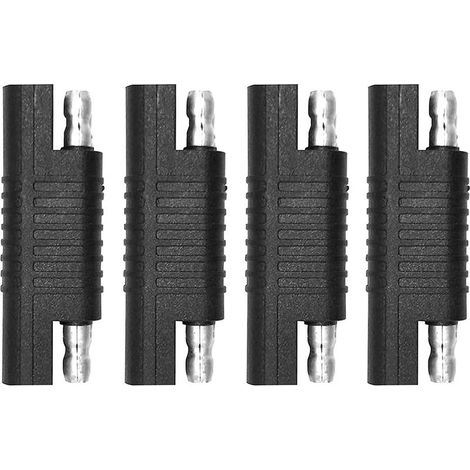 SAE Reverse Connector, SAE Reverse Polarity Adapter Connectors, Quick Disconnect Extension Cable Plugs for Solar Panel, Battery Charger, Automotive. (4pcs) (1/5)