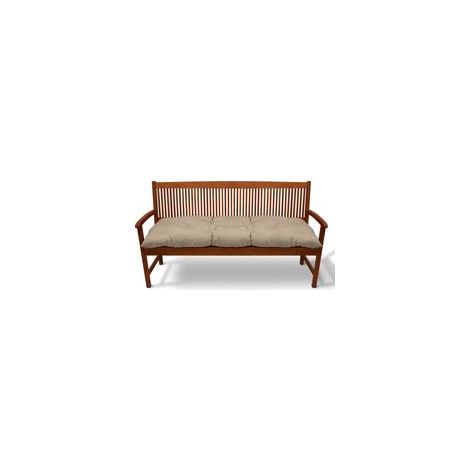 Beautissu – Housse de banc Flair BK 120x50x10cm – Coussin d'assise 10cm épaisseur – Tissu 100% polyester résistant aux UV – Pour bancs de jardin (1/5)