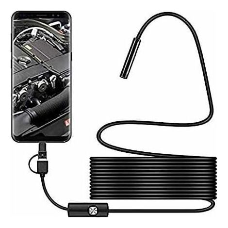 Caméra d'inspection de serpent USB, endoscope USB C étanche 2.0 MP IP67, caméra de type C avec 8 lumières LED réglables pour Android, PC (1/5)