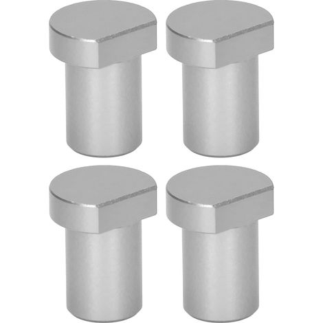4 Stück Tischbegrenzungsblöcke für die Holzbearbeitung, multifunktionale Werkbank-Anschlagbolzen, 20 mm Durchmesser, silberfarben (1/5)