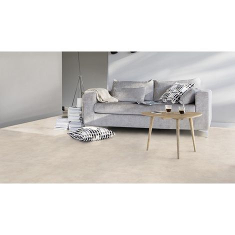 Revêtement de Sol PVC / Tapis d’intérieur / Sol Vinyle antidérapant / Grand choix de dimensions - 1 x 4m - Madras white. (1/3)