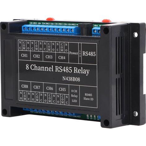 Module Relais 8 Canaux RS485 RTU Interrupteur Télécommande 12V CC Accessoire Maison Caméra (1/5)