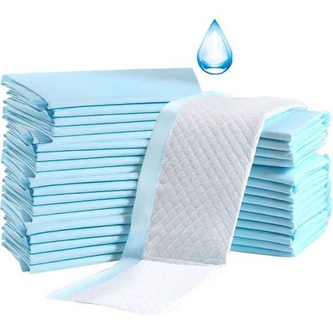 Lot de 100 alèses jetables pour table à langer, pour bébé, respirantes, imperméables, anti-fuite, à absorption rapide, 33 x 45 cm