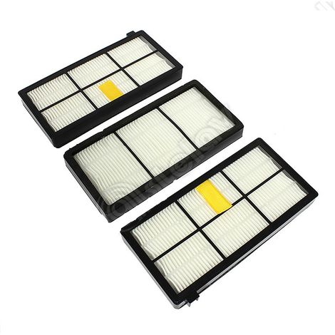 FILTRO HEPA RETTANGOLARE ASPIRAPOLVERE IROBOT SERIE 800-900- PZ 3 - AT 00802400 (1/3)
