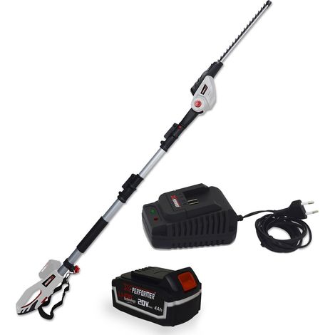 Scie à Ebrancher Taille Haies sur perche 20V - Xperformer XP2PSTH20LI - Outil portatif - Batterie 4 Ah + chargeur inclus