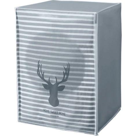 Housse pour machine à laver, imperméable et résistante aux UV, grise, pour machine à laver automatique.-AquaForge (1/5)