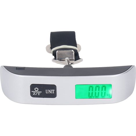 Balance de Bagages Numérique Portable avec Affichage LED Précise et Rétroéclairage Vert, Idéale pour Voyages (1/5)