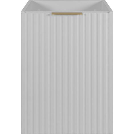 Mobile da bagno, Bianco + maniglia dorata, 40 x 57 x 46 cm (1/5)