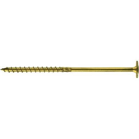TORNILLO PARA MADERA CON COLLAR TORX GALVANIZADO AMARILLO 6240MM T30 - 100 UDS - SPKK 6240 Z (1/2)