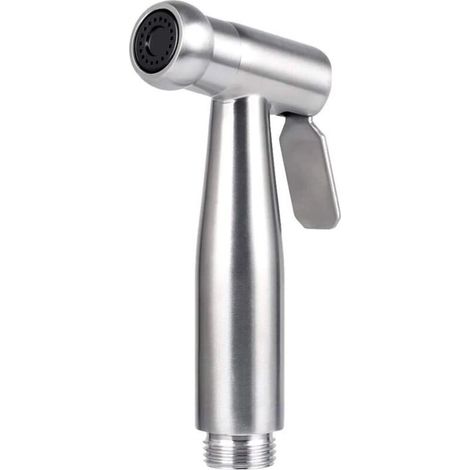 Pulvérisateur de toilette pour bidet/pulvérisateur à main en acier inoxydable avec crochet, facile à installer, pour l'hygiène personnelle et le pulvérisateur de WC à basin (1/5)