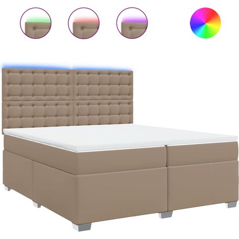 Maison Exclusive - Sommier à lattes de lit avec matelas Cappuccino 200x200 cm (1/5)