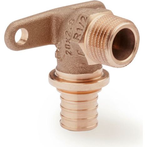 Rehau Wandwinkel Rautitan RXplus, 20mm x R 1/2", Rotguss