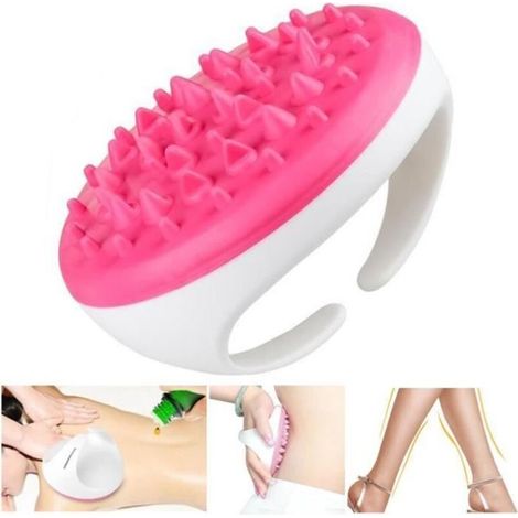 Denshine® Brosse de massage anti cellulite Masseur de appareil de massage pour ventre et hanches (1/2)