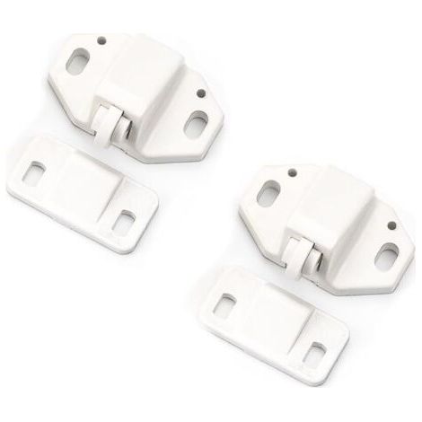 Loquets de porte en plastique pour armoires, caravanes, penderies, camping-cars, bateaux, 2 pièces (1/4)