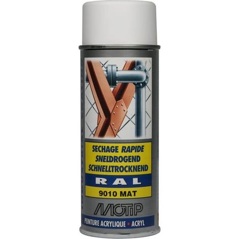 Peinture spray blanc pur MOTIP 07166 (1/4)