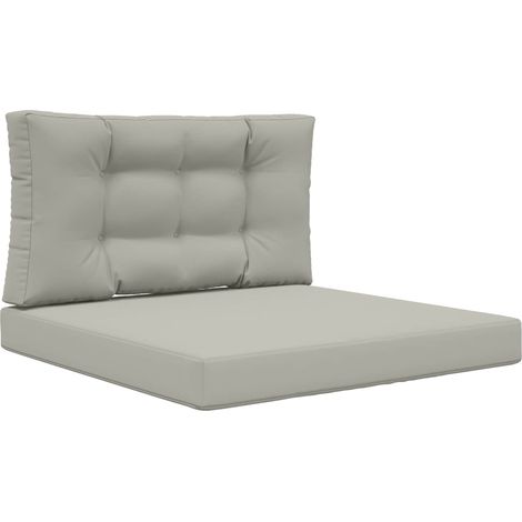 Maison Exclusive - Sofakissen für draußen 2 pcs Grau Polyester