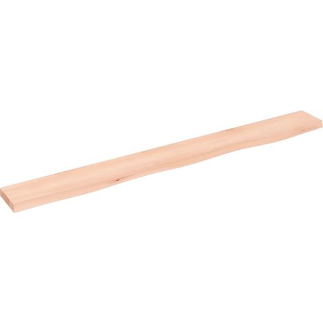 vidaXL Ripiano a Parete 100x10x2 cm Legno Massello Rovere Non Trattato (1/5)