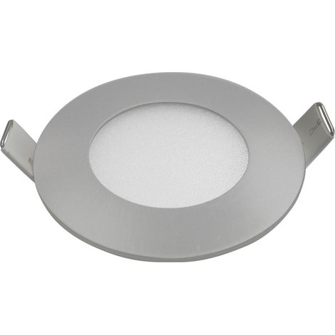 ORION91 Pack x 6 unidades FOCO LED EXTRAPLANO 85mm Color Aluminio Mate 4w 300lm 120º 4000k Blanco Neutro 25000h