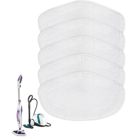 QORVA-5 PCS Serpillières Microfibres pour Polti Vaporetto SV440, SV400, SV420, Réutilisables Serpillières, Idéal Lingettes Microfibres Lavables (1/5)