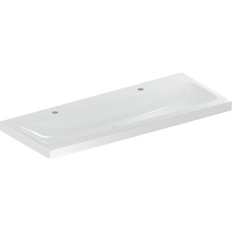 Geberit iCon Light lavabo, 120 cm x 48 cm, avec 2 trous pour (1/3)