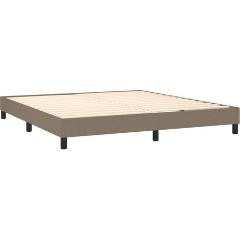 Somier de láminas sobre patas estructura de cama 180x200 cm tela topo TDL0206930