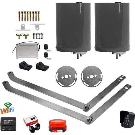 PKM-B01 Type Automatique de Bras de Pliage incurvé Double Bras Double Bras oscillant ouvre Moteur jusqu'à 8,2 Pieds ou 330 Livres Porte CA Alimenté(KIT H) (1/5)