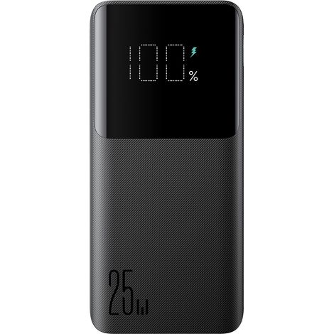 Powerbank 10000mAh 25W 2x USB-A 1x USB-C SFC - nero (1/5)