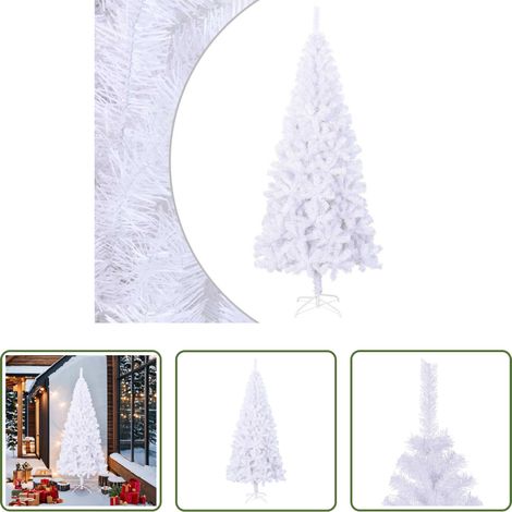 Arbre de Noël - Sapin de Noël artificiel L 240 cm Blanc (1/5)