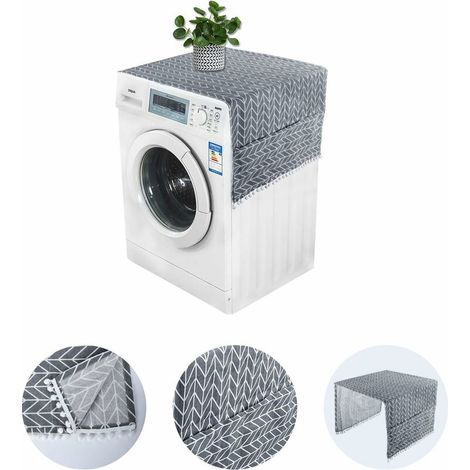 Housse antipoussière pour réfrigérateur, housse pour machine à laver, housse antipoussière pour réfrigérateur avec sac de rangement, housse antipoussière pour lavelinge séchant frigo