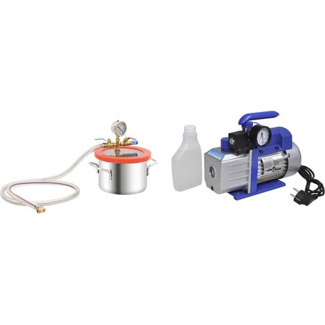Vakuumkammer mit Einstufiger Pumpe 3,7 L (1/5)